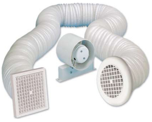 Manrose SF100T Fan Shower Kit 100mm 4in