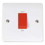 Click CMA200 Cooker Switch 1G 45A Whi