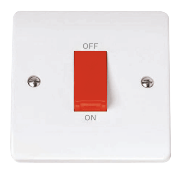 Click CMA200 Cooker Switch 1G 45A Whi