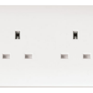 Click CMA032 Socket 2Gang 13A Whi