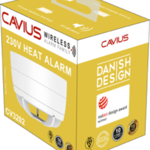 Cavius CV3202 Mains Heat Alarm 78mm