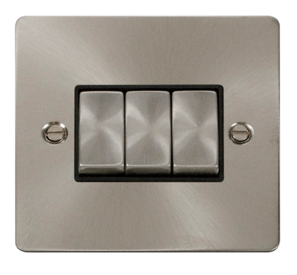 Click FPBS413BK Plateswitch 3G 2W10A