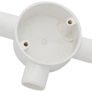 U/Volt CB20/3WH Tee Circ Box 20mm White