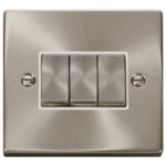 Click VPSC413WH Plateswitch 3G 2W 10A SC
