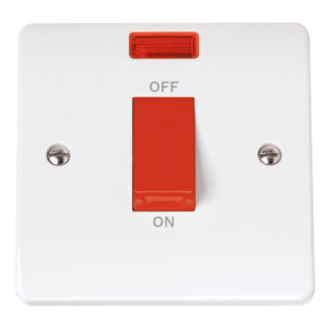 Click CMA201 Cooker Switch 1G Neon 45A