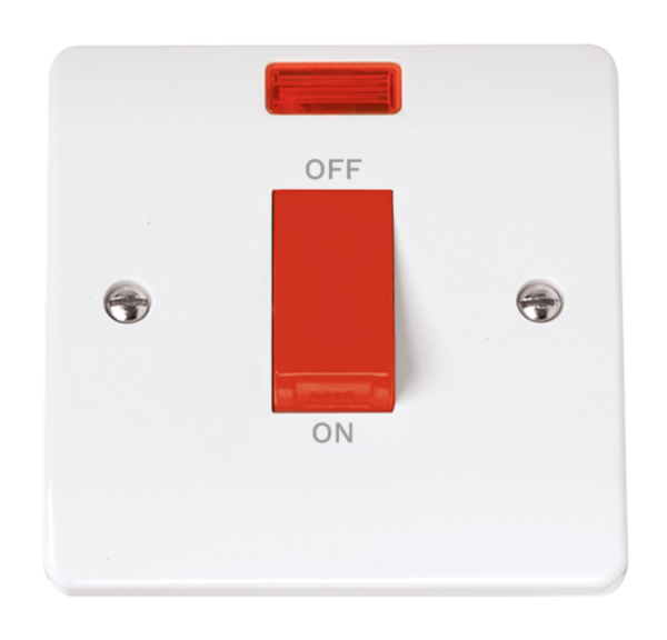 Click CMA201 Cooker Switch 1G Neon 45A