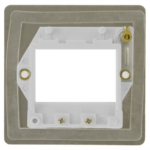 Click FPBS403BK Frontplate 1G 3Aperture