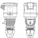 Walther 330306 Coupler 32A 220/250V