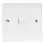 Click CMA119 Socket Tel Master Sgl Whi