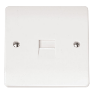 Click CMA119 Socket Tel Master Sgl Whi