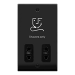 Click VPMB100BK Shaver Socket 115/230V