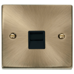 Click VPAB120BK Socket Tel Master Sgl AB