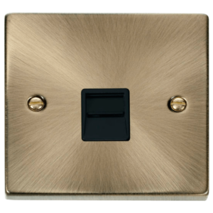 Click VPAB120BK Socket Tel Master Sgl AB