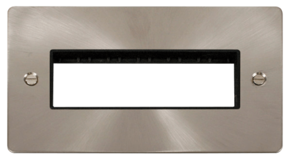 Click FPBS426BK Frontplate 2G 6Aperture