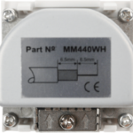 Click MM440WH Socket Sat 1& 2 Whi