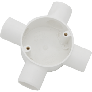 U/Volt CB20/4WH 4 Way Circ Box 20mm Whi