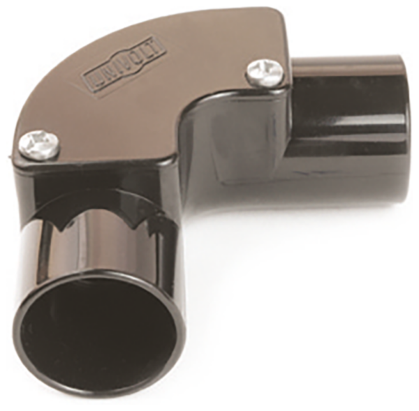 U/Volt IE25BK Inspection Elbow 25mm Blk
