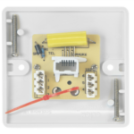 Click CMA119 Socket Tel Master Sgl Whi