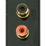 Click MM490BK Socket 2xPhono Blk