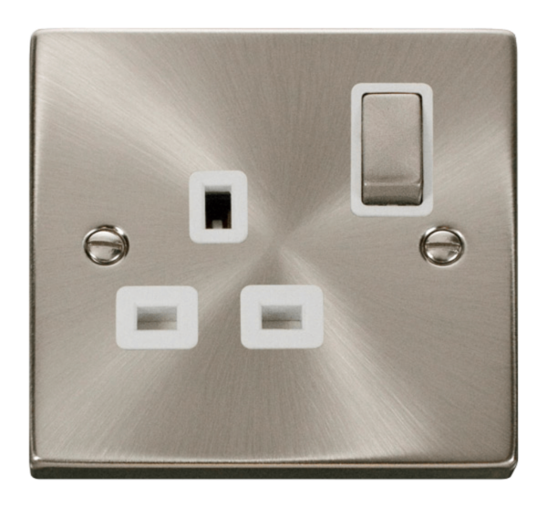 Click VPSC535WH Socket DP 1G Swd 13A