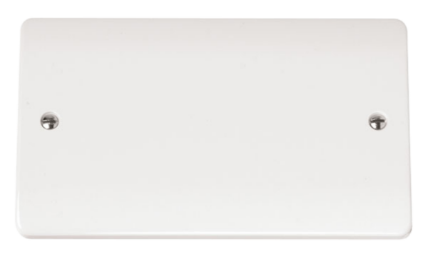 Click CMA061 Blanking Plate 2Gang Whi