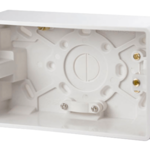 Click CMA086 Pattress 2Gang 47mm Whi