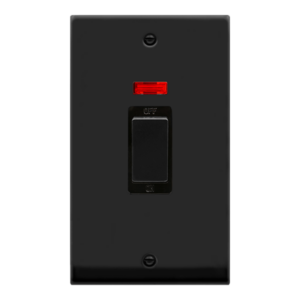 Click VPMB503BK Switch 2 Gang DP 45A