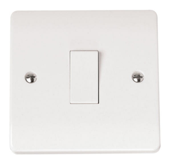 Click CMA025 Plateswitch 1G Int 10A Whi