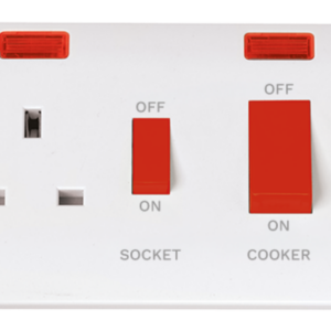 Click CMA205 CCU 13A Socket+Neon45A Whi