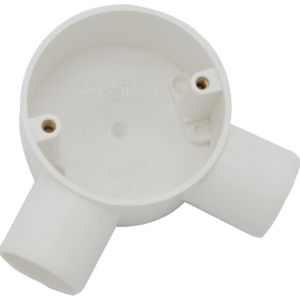 U/Volt CB20/AWH Angle Box 20mm White
