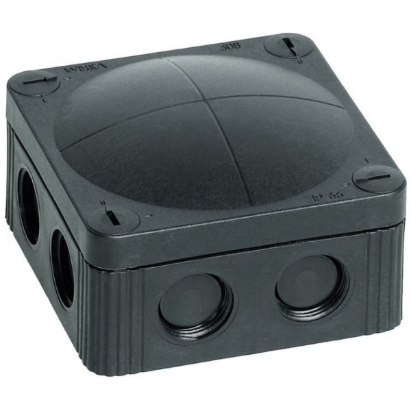 Wiska 10060581 Box 308/LEER Black IP67