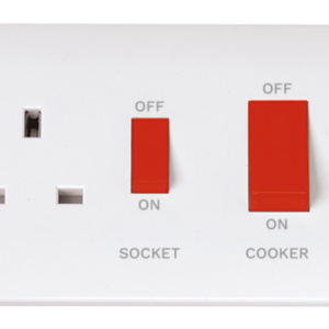 Click CMA204 CCU & 13A Socket 45A Whi