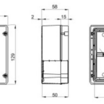 Gewiss GW44205 Junction Box 120x80x50mm