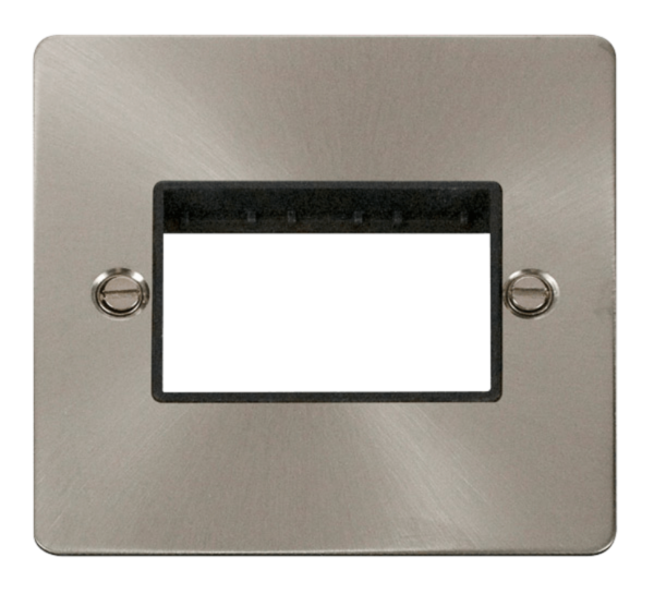 Click FPBS403BK Frontplate 1G 3Aperture