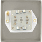 Click VPBN066BK Socket CoAx Twin BN