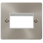 Click FPBS403WH Frontplate 1G 3Aperture