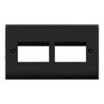 Click VPMB406BK Frontplate 2G 6 Aperture