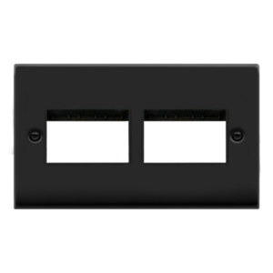 Click VPMB406BK Frontplate 2G 6 Aperture