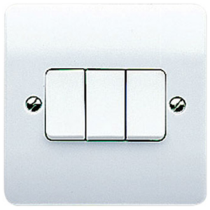 MK K4873WHI Switch 3 Gang 2 Way SP 10A