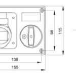 Gewiss GW66009 Socket 16A 380V 3P+N+E