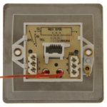 Click FPBS125BK Socket Tel SecondSgl