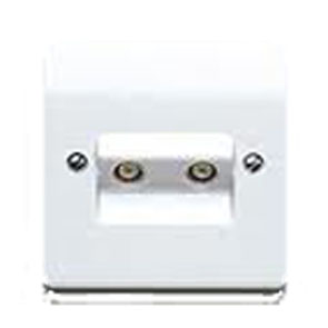 MK K3523WHI Socket TV/FM Twin