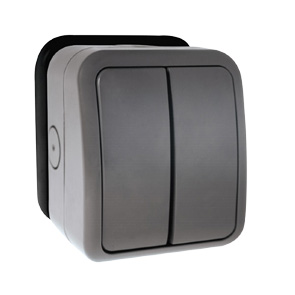 Click OA412AG Switch 2G 2 Way WP IP65