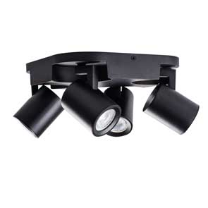 Internal Lights Surface Spotlights Black