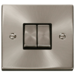 Click VPSC412BK Plateswitch 2G 2W 10A SC