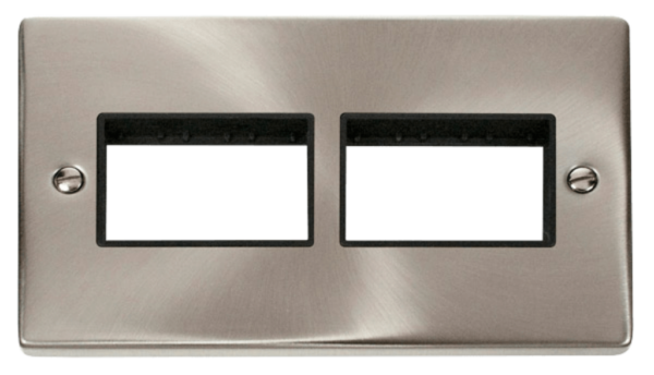 Click VPSC406BK Frontplate 2G 6Aperture