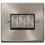 Click VPSC413BK Plateswitch 3G 2W 10A SC