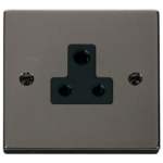 Click VPBN038BK Socket 1G Unswd 5A BN