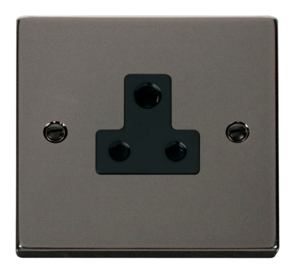Click VPBN038BK Socket 1G Unswd 5A BN