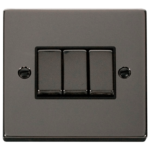 Click VPBN413BK Plateswitch 3G 2W 10A BN